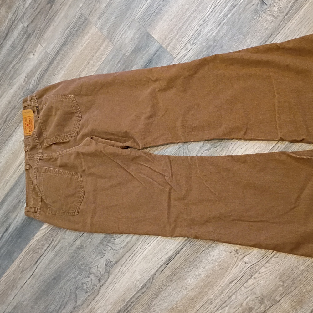 Lucky Brand Sweet 'N Low Khaki Tan Flare  Courdory Pants Size 12/31 Vintage - Picture 6 of 9